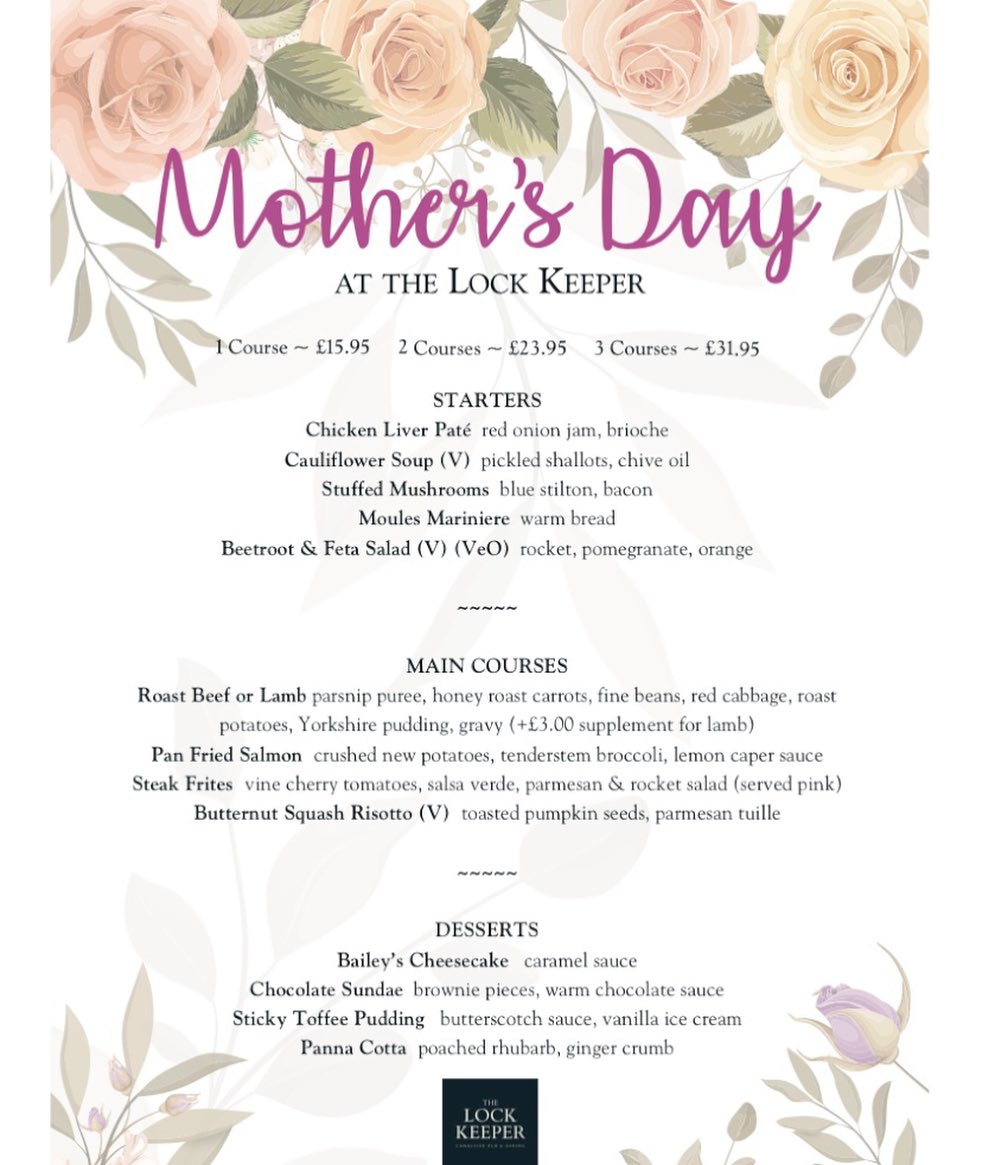 Arguably the most important day of the year. #MothersDay Bookings now open. @welovegoodtimes @ShitChester @TasteCheshire @TCFoodFestival @CH1independents @Ch1Hospitality @ChesterBID @BeersInChester @MktgCheshire