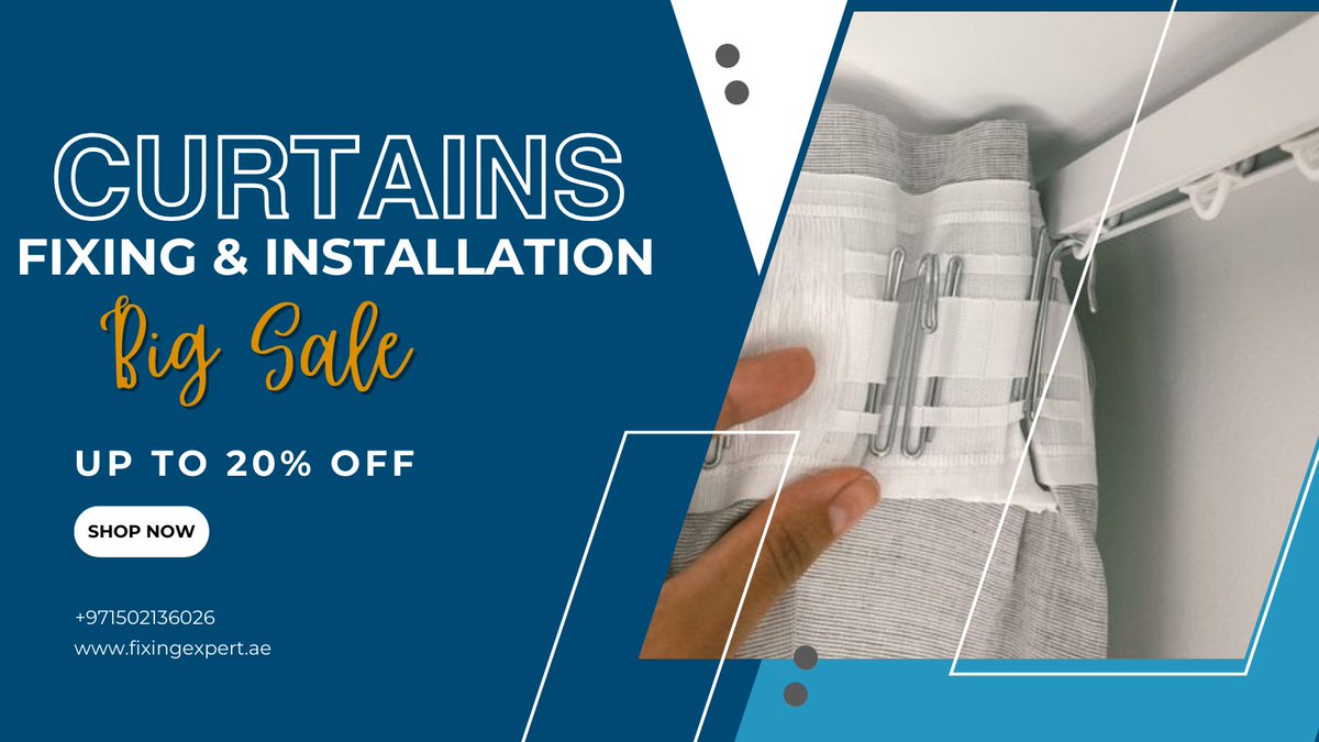 Elevate your space with expertly installed curtains! From consultation to installation, our team ensures every detail is perfect.
#CurtainFixation #viralpost #trendy  #WindowTreatments #CurtainInstallation #HomeImprovement #InteriorStyling #DesignServices