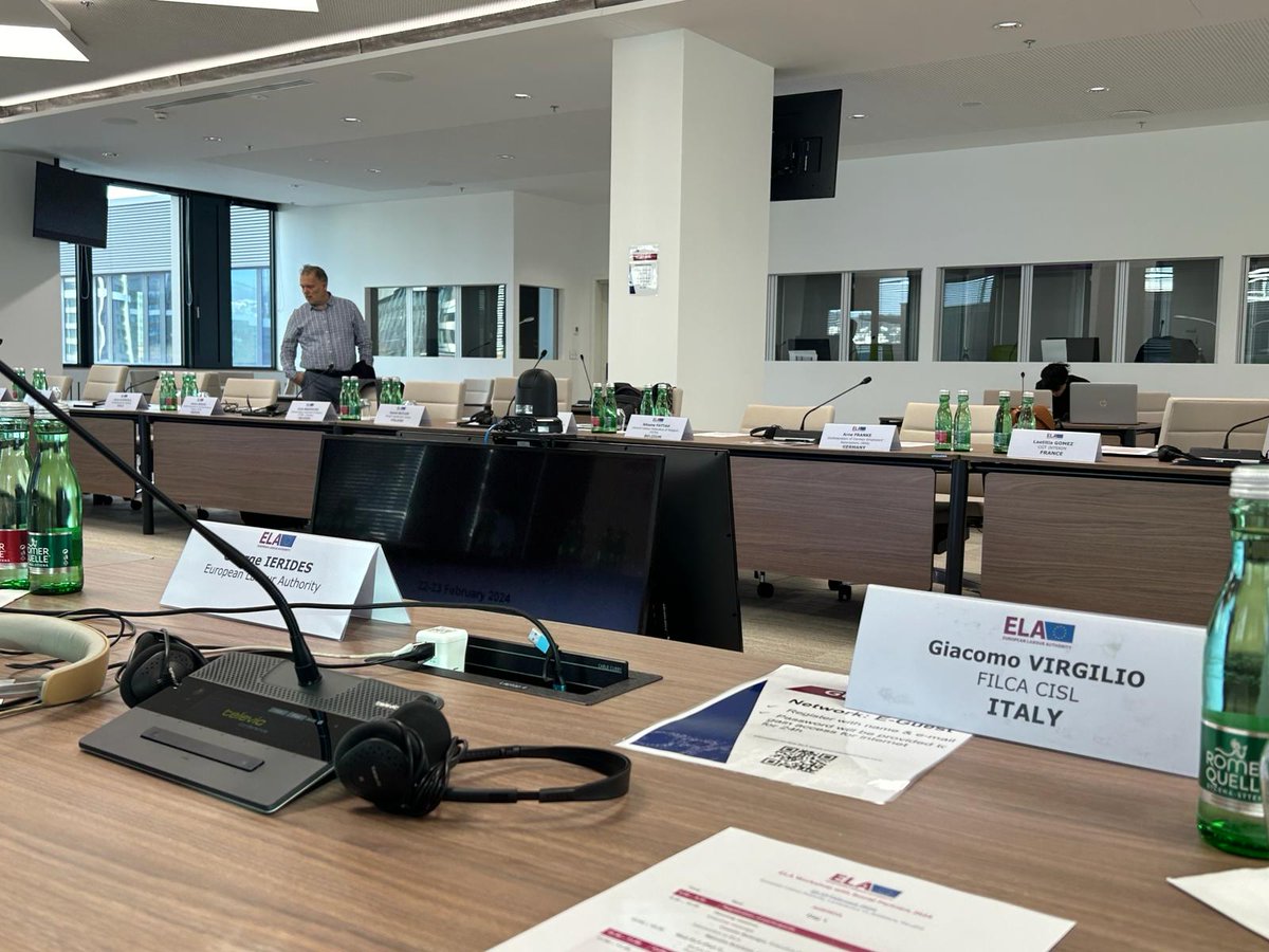FilcaCisl's tweet photo. Parte oggi a #Bratislava il workshop ELA con le parti sociali europee. La Filca-Cisl partecipa portando l’esperienza del #sindacato nel contrasto al #lavoro nero, per un lavoro in #sicurezza e di qualità. https://t.co/LbW5YWTfTB