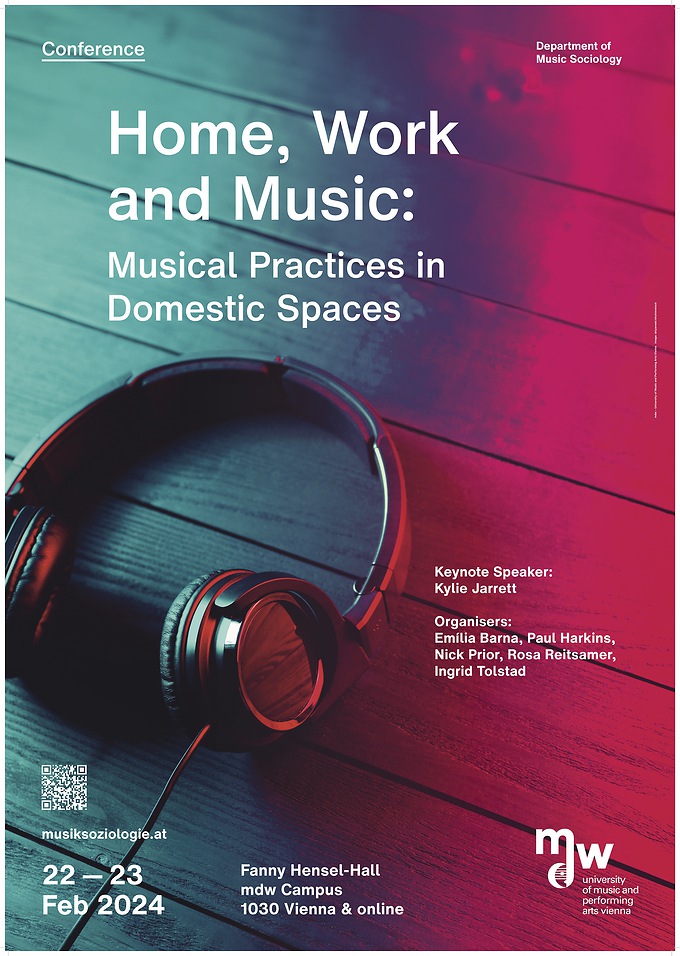 Today (or tonight here in AU) and tomorrow I'm at the Home, Work and Music: Musical Practices in Domestic Spaces conference <a href="/mdwwien/">mdwwien</a> presenting the paper titled "Sustaining Global Music Collaboration from Home: Insights from the Ohm Studio Community". Free access.
#homeworkmusic