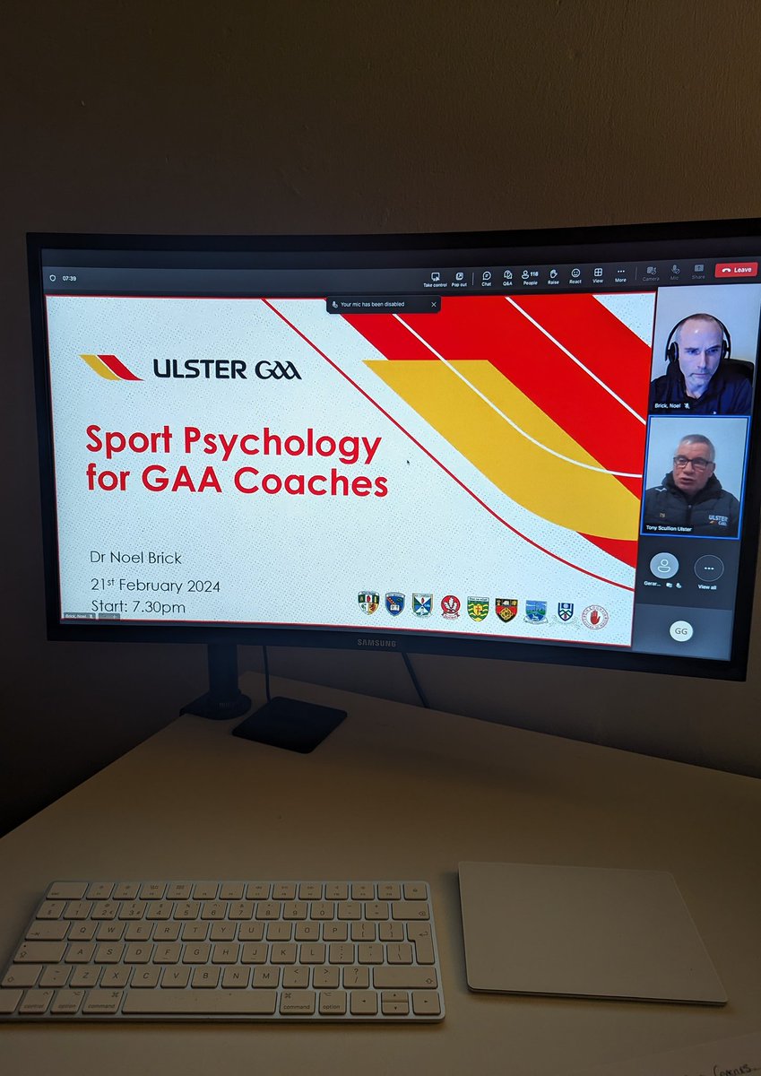 A great webinar by @noelbrickie @UlsterGAA exploring the importance of the team environment for player development. GRMA
