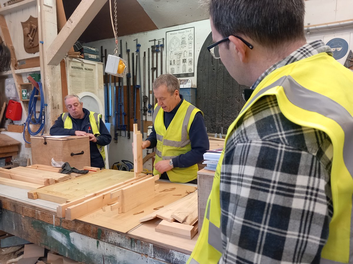 Excited to be beginning our first #heritage #joinery taster day in partnership with @loveheritageNI. Today learners will be making their own miniature door using traditional methods & hand tools!