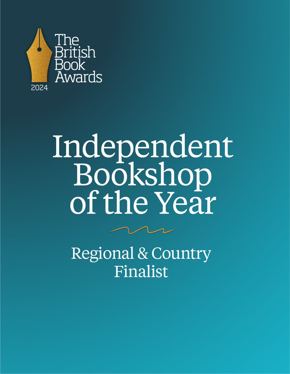 Very pleased to be nominated as a finalist for Independent Bookshop of the Year as part of the #BritishBookAwards. Thanks to our customers, our team and all the authors and publishers that we work closely with!