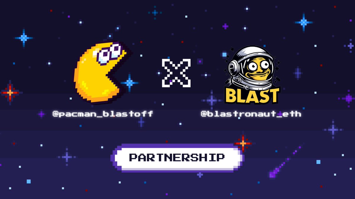 🔥 BREAKING NEWS! 🔥 @pacman_blastoff is joining forces with the rebels at @blastronaut_eth to shake up @Blast_L2 ! 💥 Get ready for a wild ride as we defy expectations, challenge the status quo, and bring you even more chaos from the edge of the Blast galaxy! 🚀