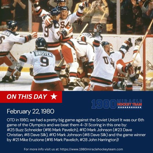 #OTD #MiracleOnIce #1980Gold #LakePlacid #Olympics #1980Hockey #RoadToGold #HI4E.org #DoYouBelieveInMiracles #MichaelEruzione