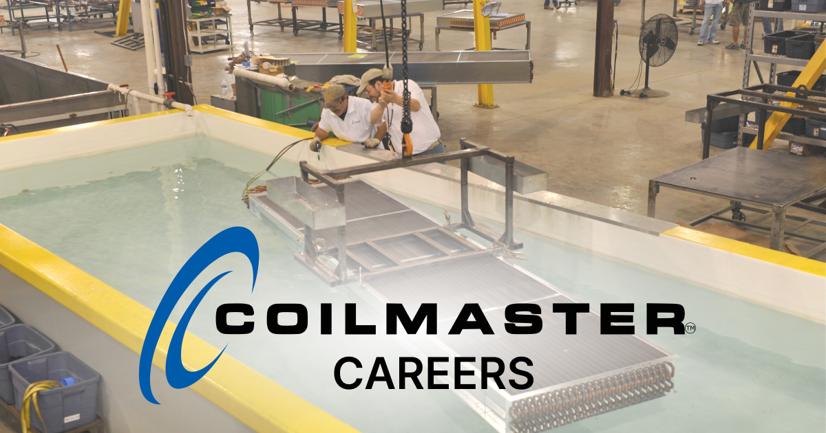 CoilmasterCorp's tweet image. 🌟 Join Coilmaster's Team - Leading Manufacturers of Custom Heat Exchanger Coils, Fluid Coolers, and Remote Air-Cooled Condensers! 🌟

To apply, please visit our website at coilmastercorp.com/careers-at-coi…. Take the next step in your career and join the Coilmaster family today!