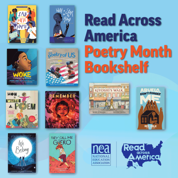 We're celebrating a nation of diverse readers all year long with @NEAToday’s #ReadAcrossAmerica! Thank you for including REMEMBER by @JoyHarjo & @MichaelaGoade, along with many others for #PoetryMonth! -> tinyurl.com/2xwurdhu