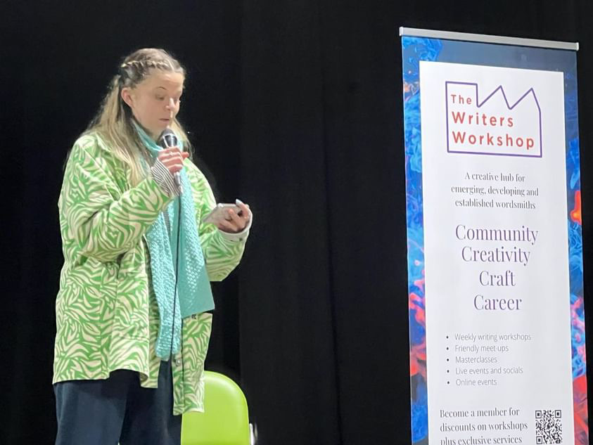 annabel_chad's tweet photo. Had an absolute blast at the Write More in 24 day @theatredelishef last Saturday.

From script polishing with @LettyButler, to pitching with @HachetteUK and managing stage fright with @CreativeCarmel (which may or may not have spurred me onto put my name down for the open mic!) https://t.co/Mm8rGpiWNZ