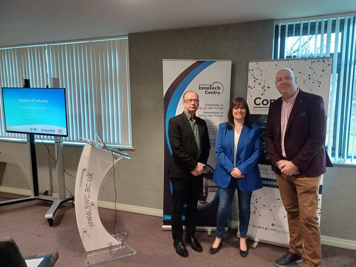 Retrofit to Futureproof - Captains of Industry John Moss Head of Sustainability, Construction & Transport SWC introduced Caroline Ashe Brady from KORE Insulation and Dr Barry McCarron @swc to share knowledge and expertise in the field of Retrofit KORE Retrofit @ConnectedNI