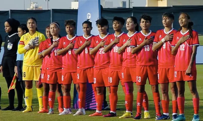 Goal_Nepal's tweet photo. BREAKING❗️ 

Nepal women’s team beats Iraq 5-0 to enter SFs of WAFF championship 2024 🔥 🔥 

Let’s motivate Cheli for the semifinal match 🙏 https://t.co/265dOvd2lJ