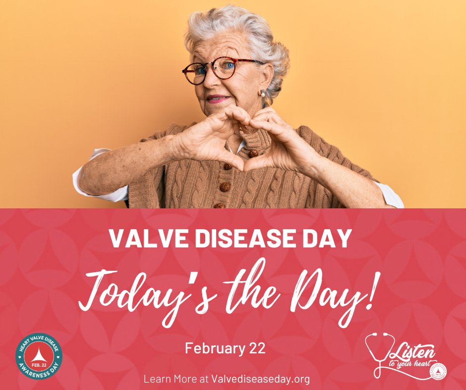 Happy #ValveDiseaseDay! Let's spread the word about the importance of listening to your heart and empower others to take charge of their cardiovascular wellbeing. 💪❤️ Find out how to get involved by visiting valvediseaseday.org #ValveDiseaseDay #ListentoYourHeart