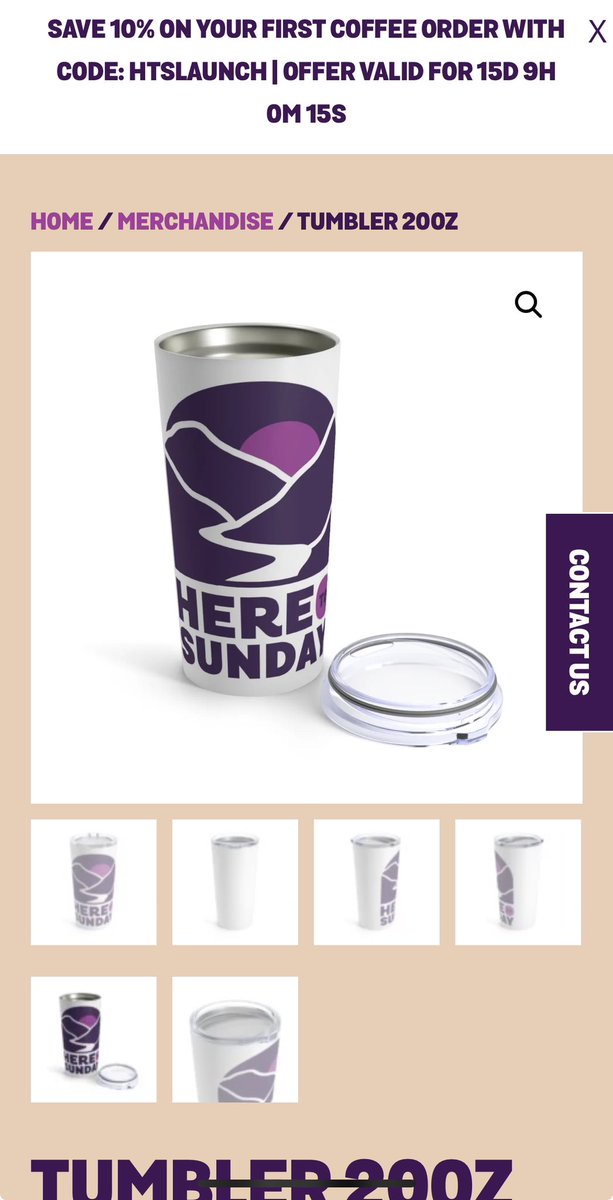 OfficialHTSC's tweet image. New product alert!

Hey traveler!

Need a new tumbler? We got one for ya😉☕️ #coffee #heretosundaycoffee #needsmet #coffeelove