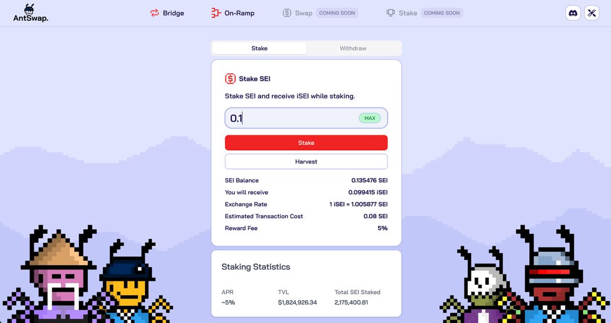 How do you like your 🥩?

We like ours covered in <a href="/Silo_Stake/">Silo</a>. 

Liquid staking and $iSEI will be available on the AntSwap platform, with our latest partnership.

AntSwap is coming soon on $SEI. ⚡️