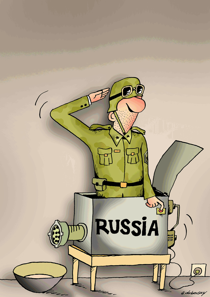 CartooningPeace's tweet photo. [EDITORIAL]

"#Ukraine: two years of war"

Our weekly editorial is online on our website: https://t.co/n1Ms6eNUo7

✏ @PatChappatte (Switzerland), #Dubovsky (Ukraine),  @KarikaturaLv (Latvia) https://t.co/a8Q3UWYidR