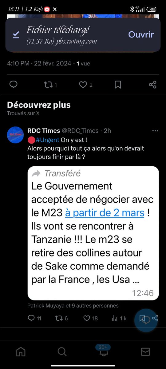 LukalaJean3's tweet photo. @elmander_josue @FARDC_off @BonheurMuamba4 @MpoyiJojo @Alix_rdc @CongoVrai @BukasaEmmanuel2 @kamba82 @ilungajordan1 @DieuWedi1 @MpindaKRichard @pap_mas @MudimbiThierry @LuboyaChadrack https://t.co/FR1HtmnDn0