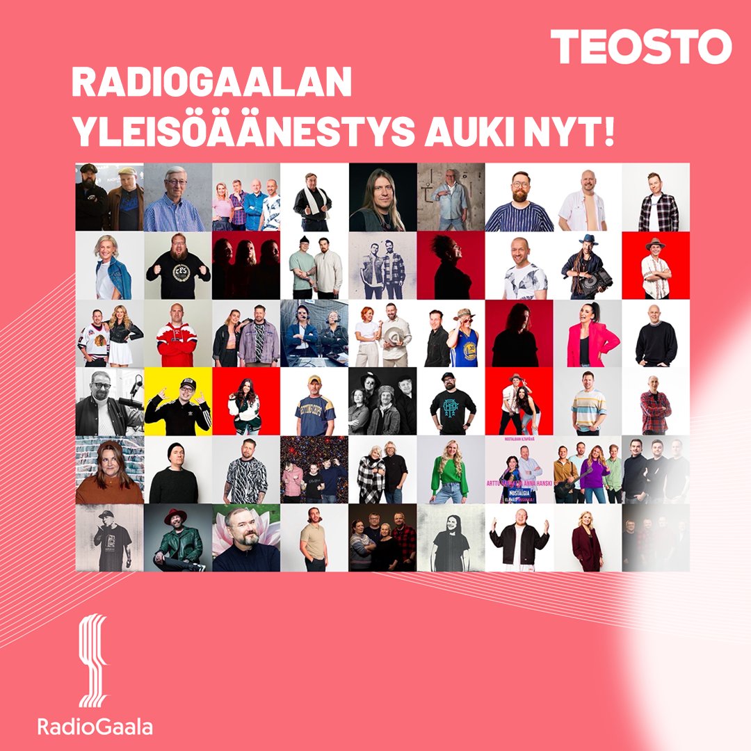 TeostoOfficial's tweet image. 📻 Radio on suomalaisille musiikintekijöille korvaamaton kanava 🎶 Siksi myös Teosto on mukana 12.4. järjestettävässä RadioGaalassa. #RadioGaala yleisöäänestyksessä voit äänestää suosikkisi vuoden radiojuontajaksi ja radio-ohjelmaksi ⏩ Äänestä osoitteessa radiogaala.fi