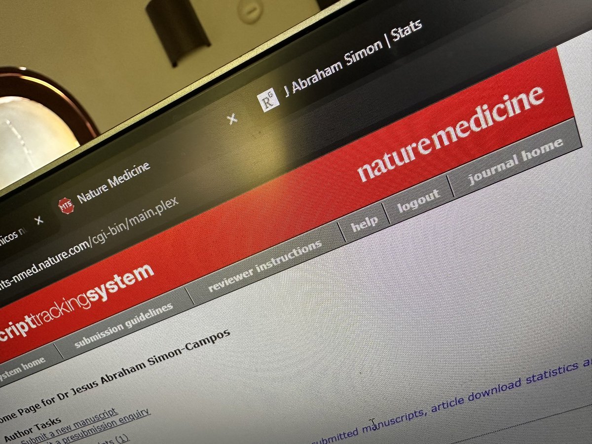 Nuevo manuscrito enviado a la revista Nature Medicine. Muy emocionado, crucen dedos.         🤞🤞🤞