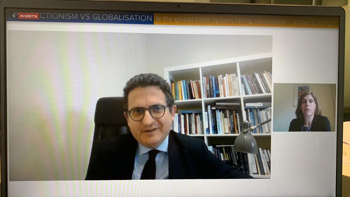 🗣️At @euroconsumers #StartTalking webinar on 𝖯𝗋𝗈𝗍𝖾𝖼𝗍𝗂𝗈𝗇𝗂𝗌𝗆 𝗏𝗌 𝖦𝗅𝗈𝖻𝖺𝗅𝗂𝗌𝗆, @daempoli recalled how, beyond #protectionism, other factors could limit fair trade (mercantilism) and how the 🇪🇺 should carefully require reciprocity for fair #GlobalTrade.