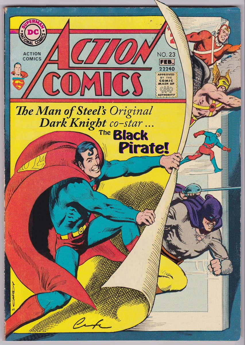 #OnThisDay in 1940 #TheBlackPirate debuted #rescuingAMaiden in #ActionComics #23 #dashingBrit #JonValor featureMoves2 #SensationComics w #1 marries #PrinceOfSpain’s betrothed outFromUnderHim #grantedATitle #actsInServiceToTheKingOfSpain but #SecretlyInDefiance asBP #ShellyMoldoff