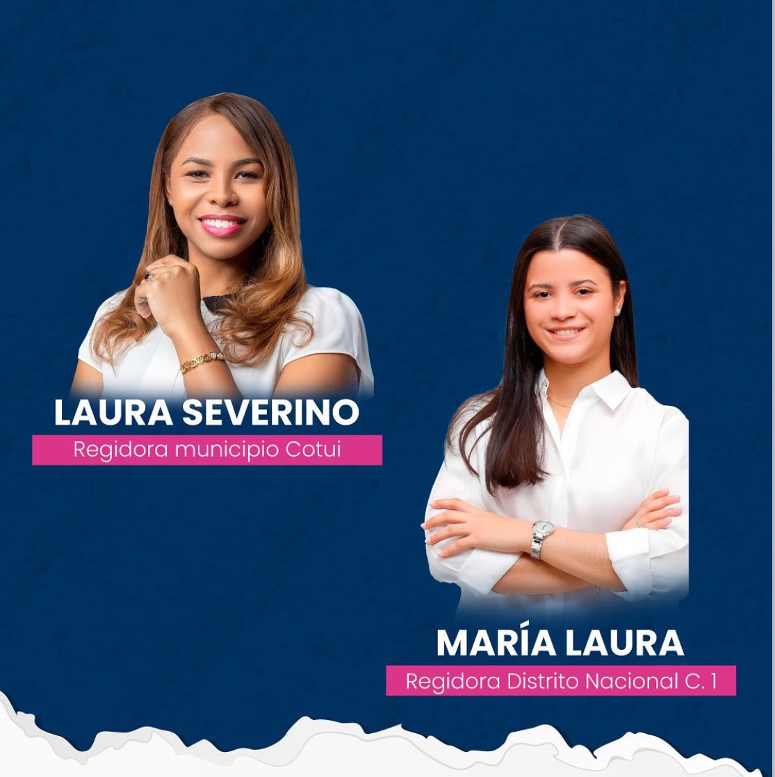 mjovenesjrm's tweet photo. Por más mujeres en los espacios de las tomas de decisiones. Felicitamos a todas nuestras regidoras electas. @PRM_Oficial @JRM_OFICIALRD https://t.co/vFLiILdaBN