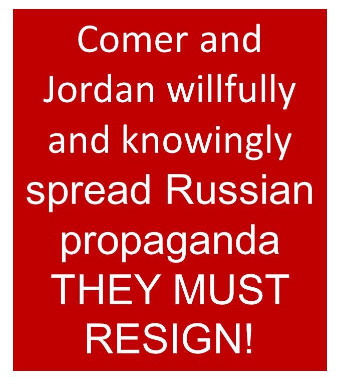 #ResignComer #ResignJordan #Resign #GOPTraitorsToDemocracy #RepublicansArePutinsPuppets #RepublicansAreDestroyingAmerica #RussianAssets