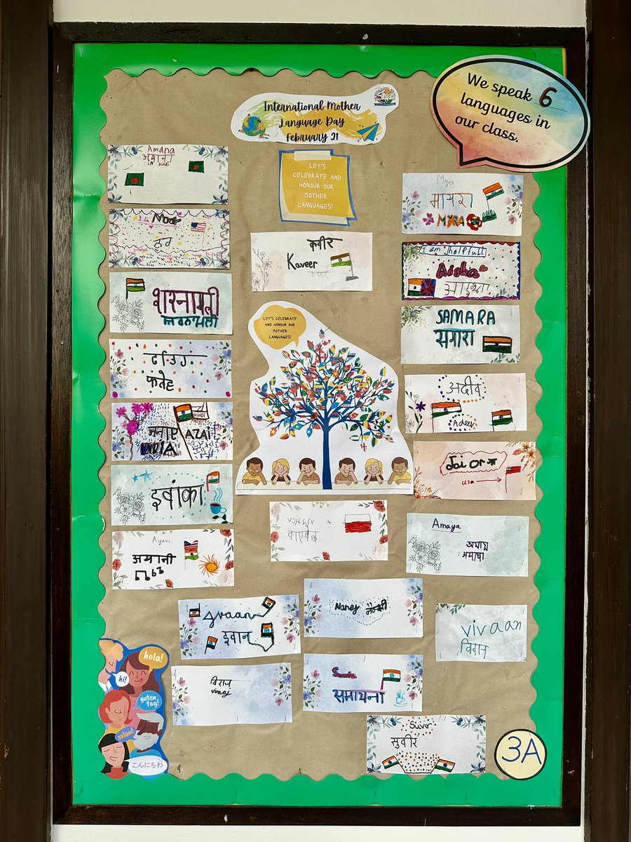EalTbs's tweet image. It’s raining name tags @TBS_Delhi! Year 3 students engaged in creating their unique name tags in their #HomeLanguage to celebrate #InternationalMotherLanguageDay. #Multilingualism #CulturalDiversity