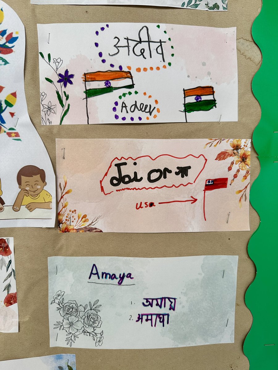 EalTbs's tweet image. It’s raining name tags @TBS_Delhi! Year 3 students engaged in creating their unique name tags in their #HomeLanguage to celebrate #InternationalMotherLanguageDay. #Multilingualism #CulturalDiversity