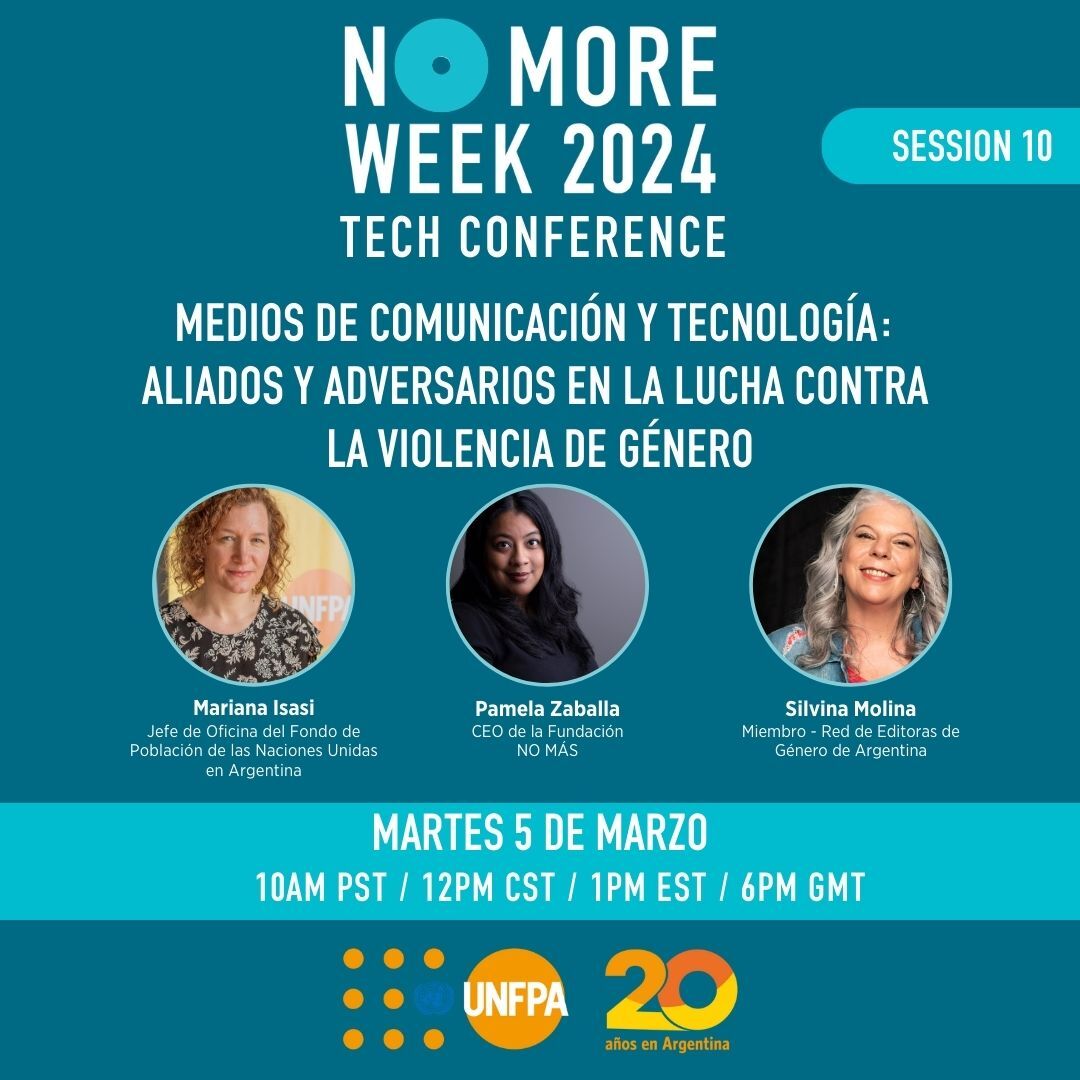 El 5 de marzo nos vemos por acá para pensar el periodismo colectivamente. Desde Australia hasta Argentina. La experiencia de @GeneroRed @UNFPAargentina
Gracias @NOMOREorg