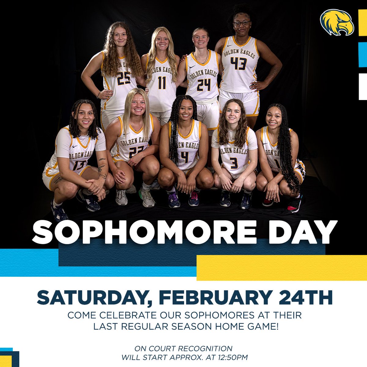 RVC_WBB's tweet photo. Stay tuned for the next few days as we will be celebrating all nine of our 𝘚𝘰𝘱𝘩𝘰𝘮𝘰𝘳𝘦𝘴! 

All are welcome to come out this Saturday for Sophomore Day and our last regular season home game! 💙💛 #ONE https://t.co/WFMaonrxTC