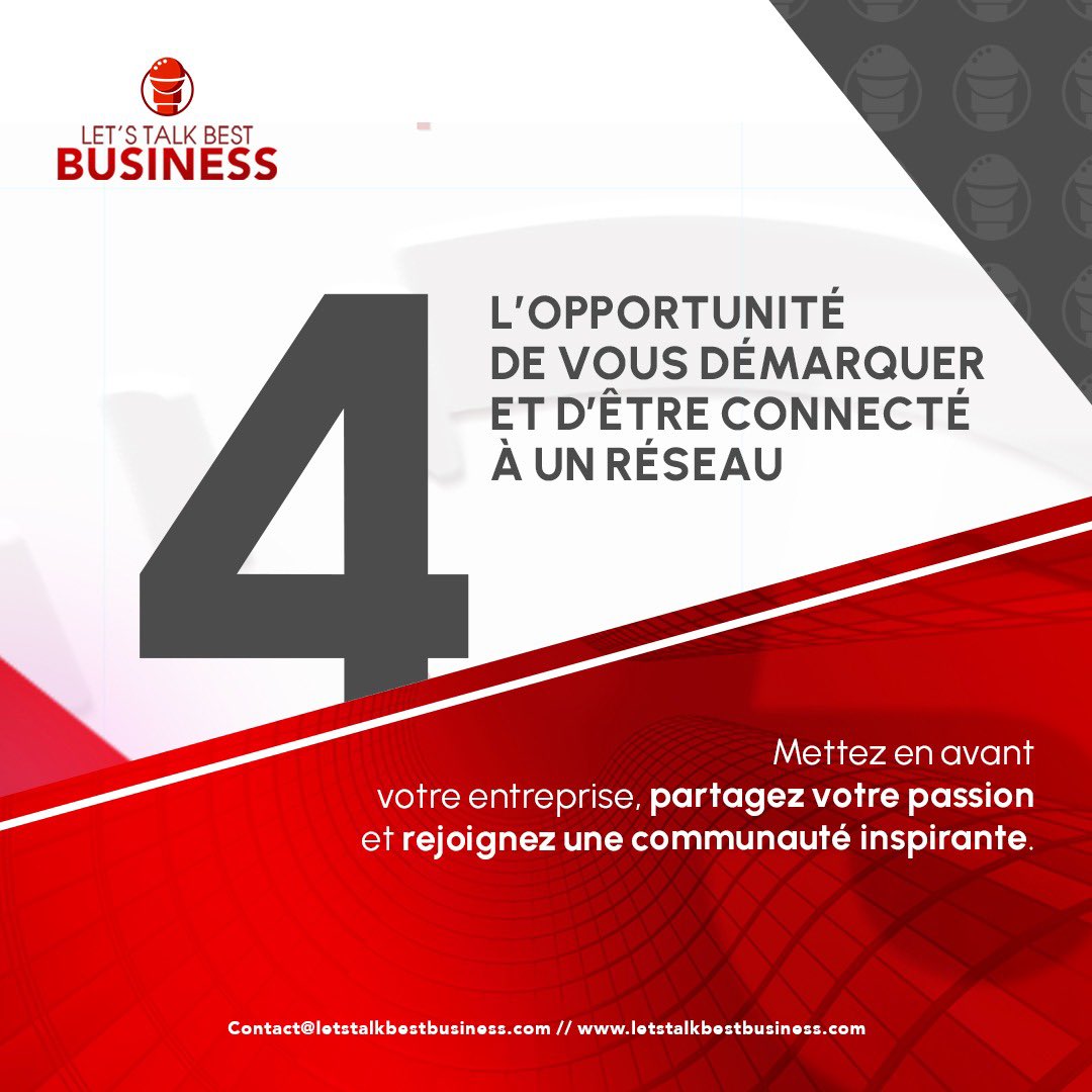 AlainTiba's tweet photo. INFOS ET INSCRIPTIONS : https://t.co/lmLbdxpgII.

#MAIL  : contact@letstalkbestbusiness.com https://t.co/DwQWy1FDVi