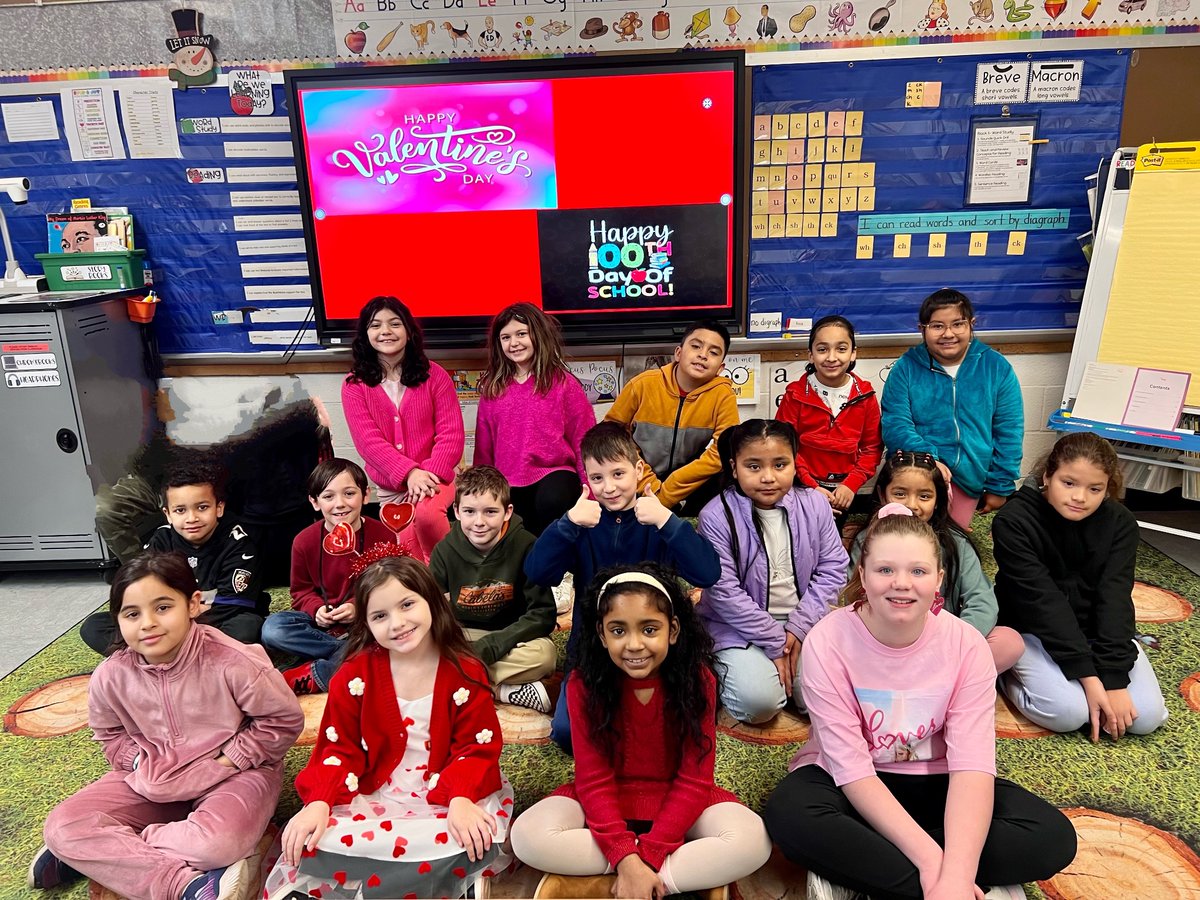 Valentine’s Day and 100th Day of School celebrations!