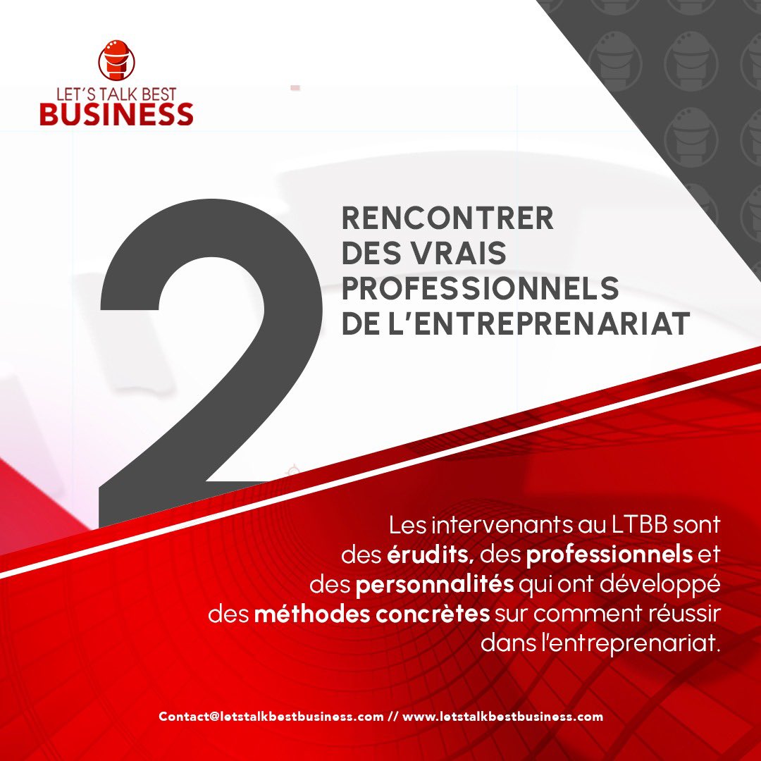 AfriqueOsint's tweet photo. INFOS ET INSCRIPTIONS : https://t.co/bLOkhmO7Go.

#MAIL  : contact@letstalkbestbusiness.com https://t.co/WNphzALcPV