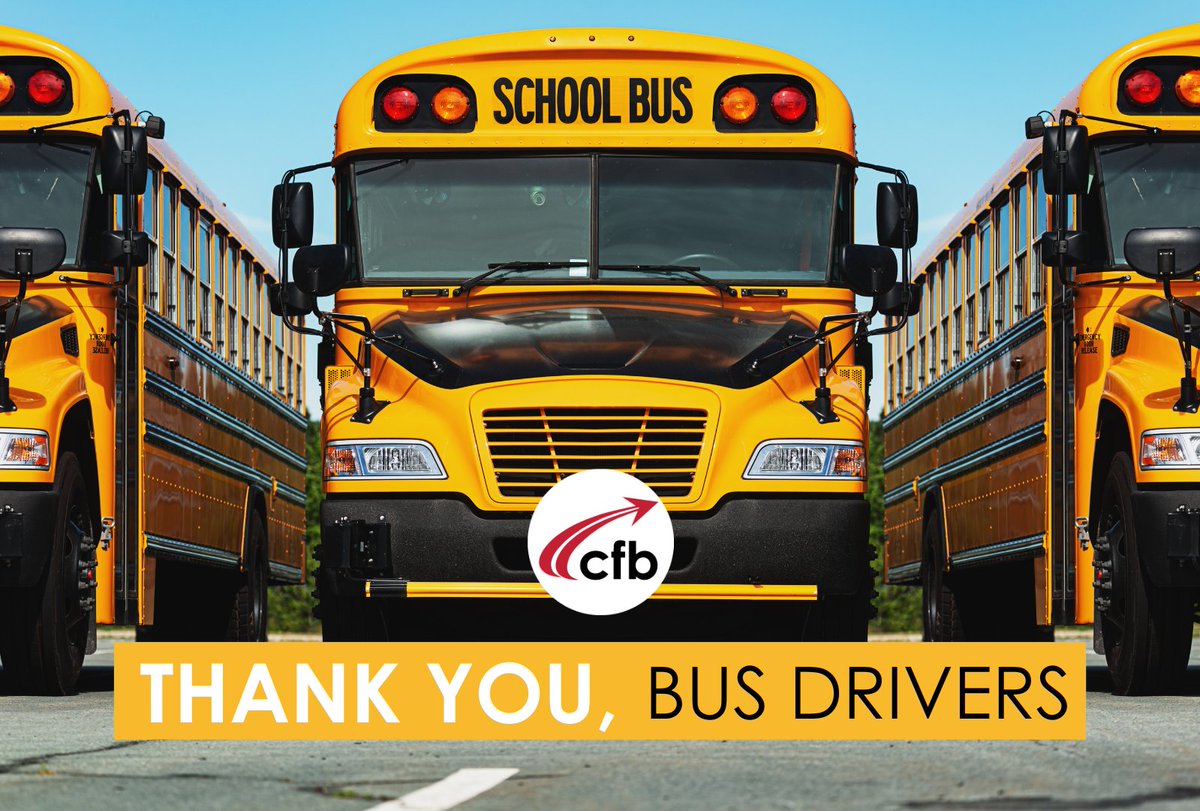 CFBISD's tweet photo. Today is School Bus Driver appreciation day. We want to thank all of our amazing CFB bus drivers who make sure our students get to and from school each day. We appreciate your service and hard work in our district! 🚌 https://t.co/O1PXHBZfxE