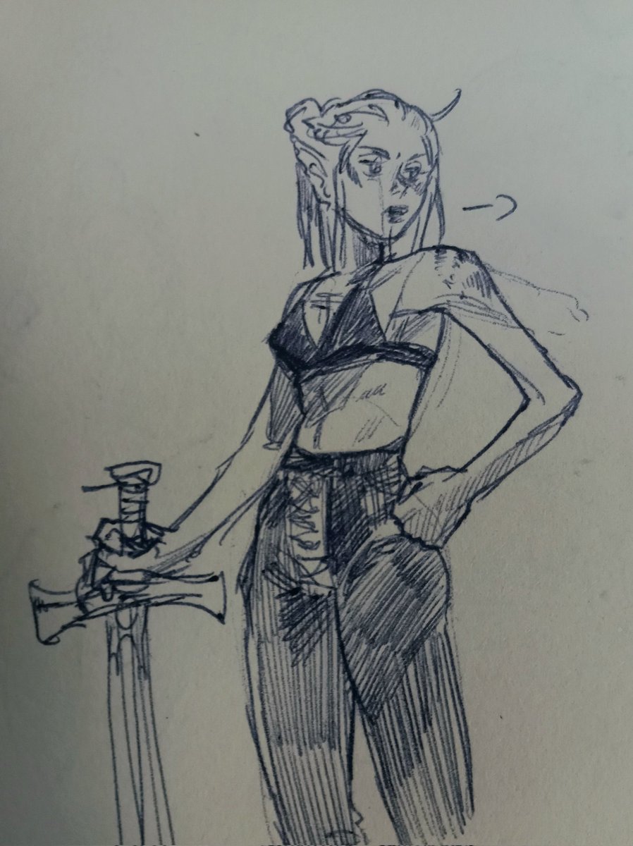 murakoneko's tweet photo. Lae'zel doodle 🤭
#bg3 #BaldursGate3 #laezel #fanart https://t.co/ciygxXQ2yu