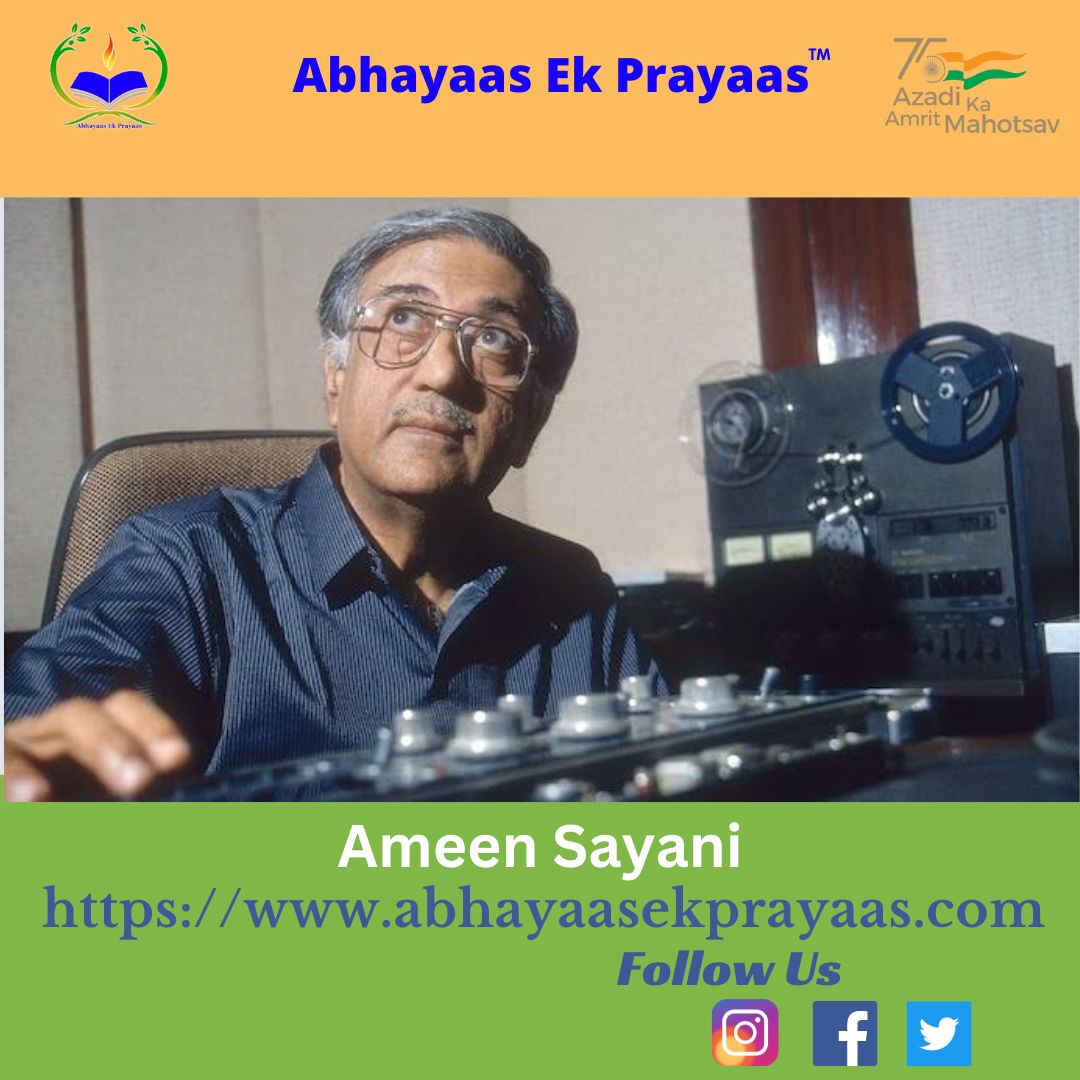 #AmeenSayani was an Indian radio announcer. He achieved fame and popularity across the Indian Subcontinent when he presented his Binaca Geetmala program of hits over the airwaves of Radio Ceylon. He was one of the most imitated announcers. #RIPAmeenSayani