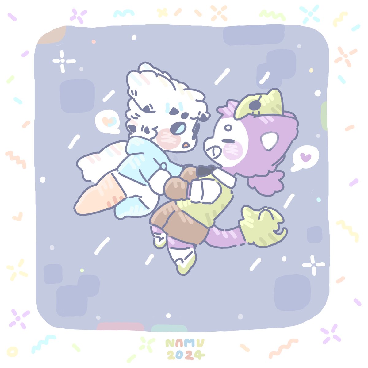FaBe18992466's tweet photo. Nacho can’t stop thinking about his Moki just a day,,✨
-Comm for @mokimonky &amp; @nachokokoni 💖- https://t.co/Lpyg74kzxO