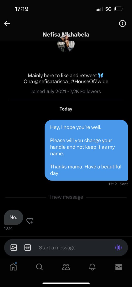Lol, we have weird people outchea. Please be careful as this is not my account. Don’t fall into any traps of being scammed or thinking I say anything out of pocket, as it is clearly visible that this isn’t me. Please also help me in reporting this account 
<a href="/NefisaMkhabela_/">Nefisa Mkhabela</a>