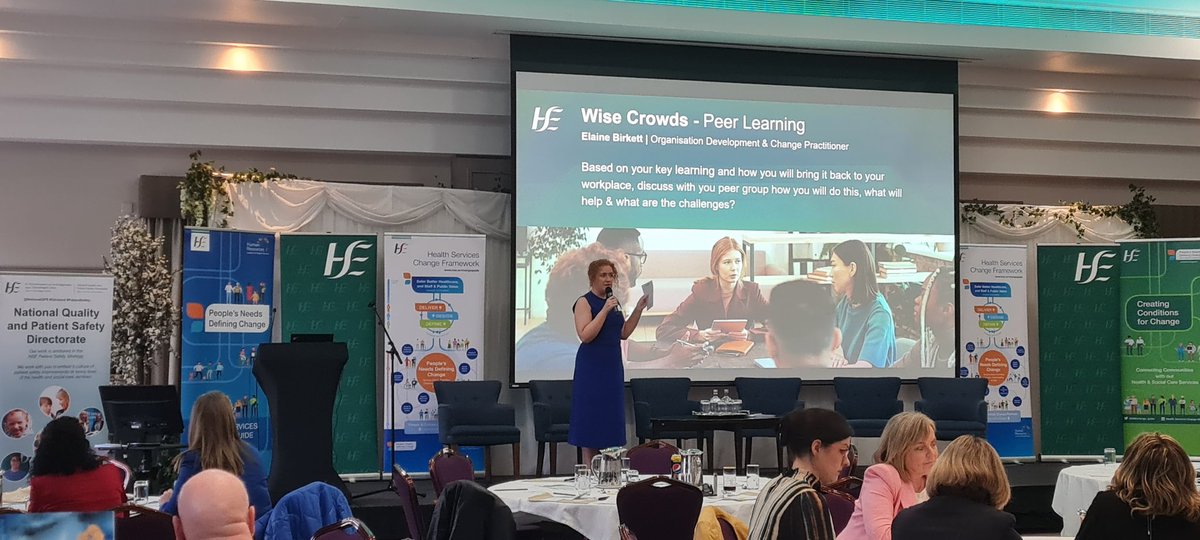 RoisinQPS's tweet image. @birkett_elaine leading a wise crowds #liberatingstructure at the @HSELive West &amp;amp; North West Experiential Change Programme.
@HSEchange_guide