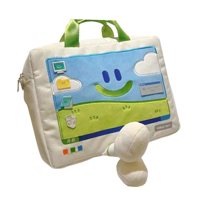 2.0 windows xp embroided handbag by boogzel