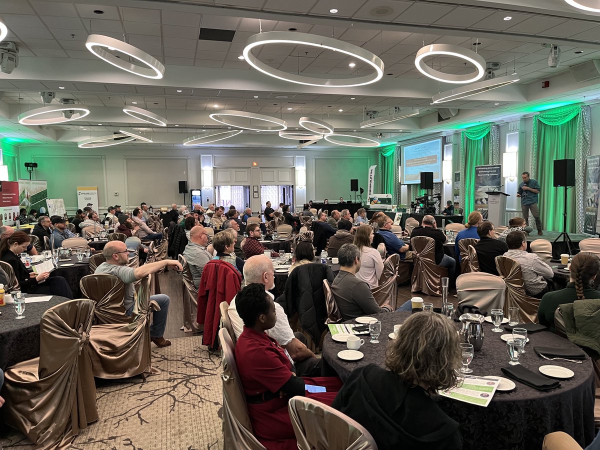 Day 2 Innovative Farmers Association of Ontario #IFAOConference.  BioStrip Tillage, tactical tillage, and systems approaches. #OntAg is engaged along with 
⁦<a href="/UofGuelphOAC/">Ontario Agricultural College</a>⁩ ⁦<a href="/UofG_SES/">School of Environmental Sciences</a>⁩