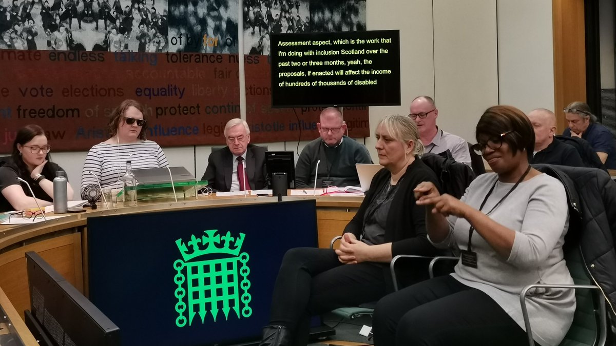 (1/4) We went to @Dis_PPL_Protest's meeting in parliament about attacks on social security. @EllenClifford1 said sanctions, work search requirements affect so many of us. But we can force change Brett Sparkes, @unitetheunion said social security safety net is vital for all of us