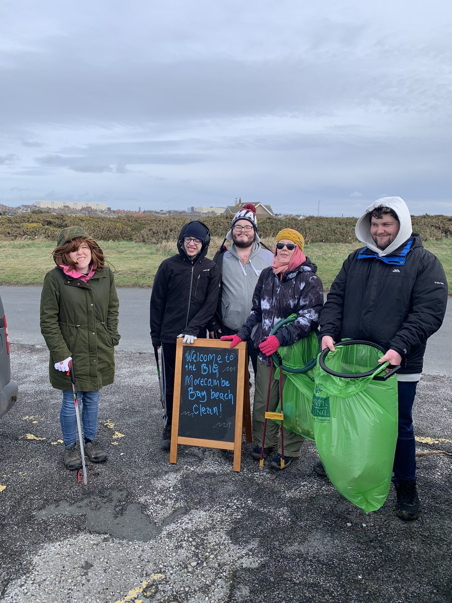 Exciting day at Morecambe Bay! We teamed up with Beaumont College for a beach clean and beach scavenge today, and it was an absolute blast. Amazing work guys. #outdoorlearning #conservation #community