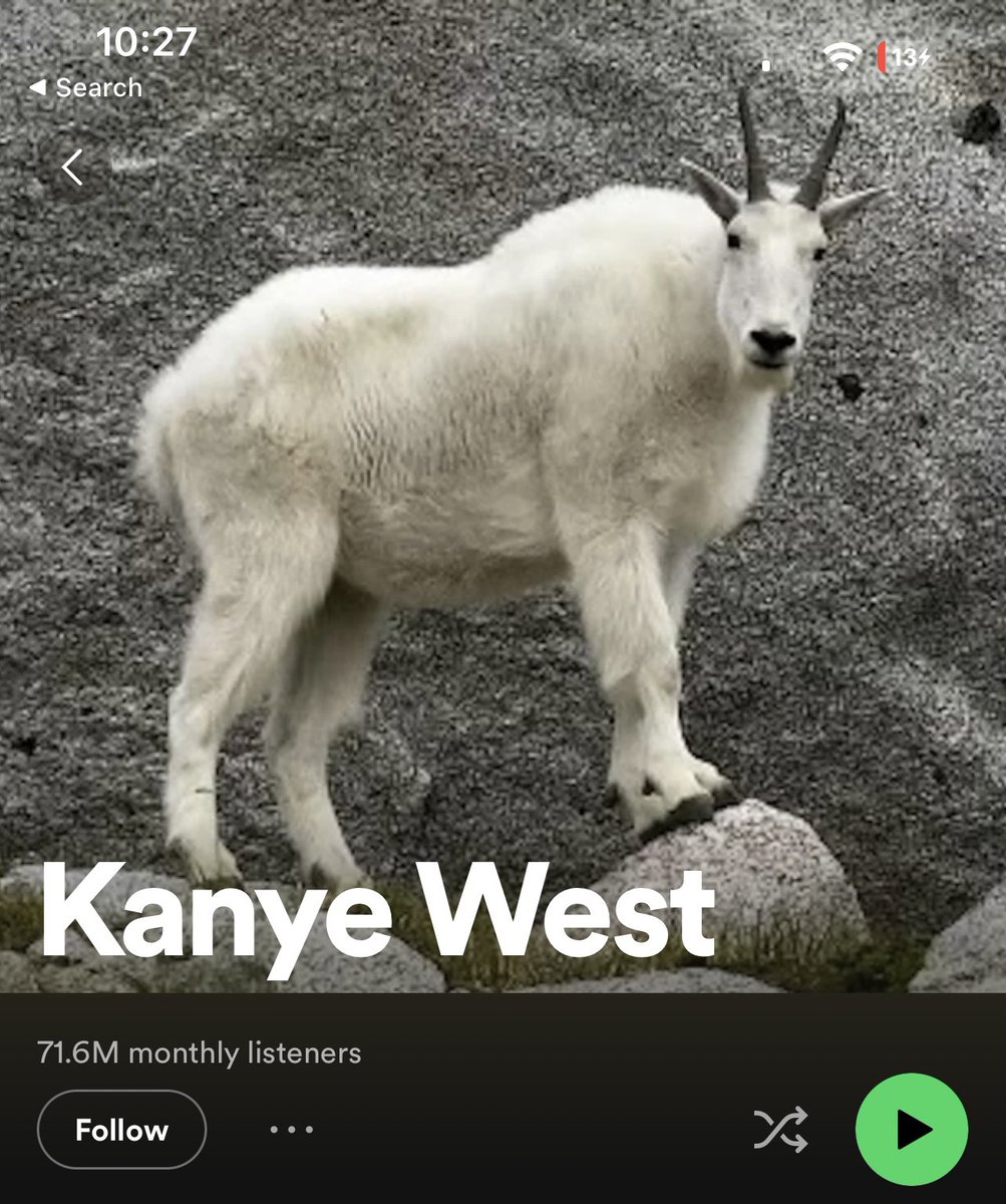 XXL's tweet image. Kanye West’s new profile picture on Spotify. 😭