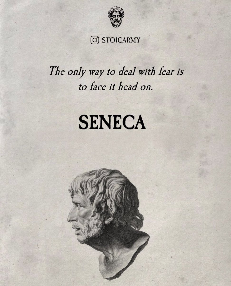 sandpitchester's tweet photo. "Fear is a mile wide but an inch deep. We perceive it as a massive ocean, then we step into it and realise it's just a puddle"

#stoicism #mentalhealth #fear #overcomingfear https://t.co/ojn0TPhvV2
