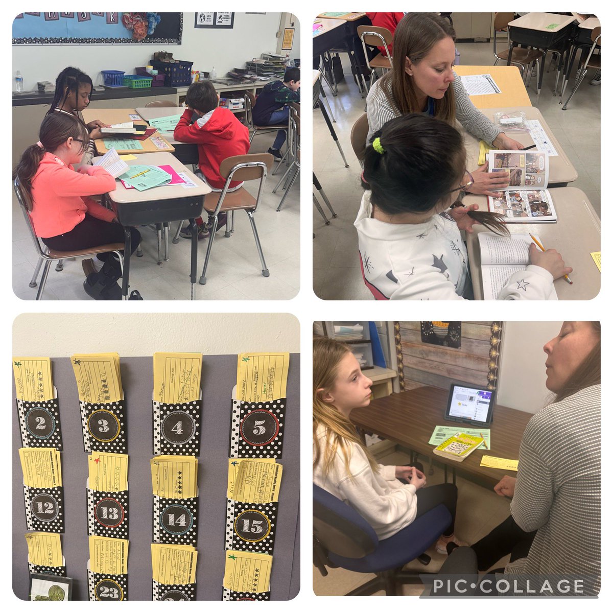 Quite a few reading conferences going on in Room 103 this morning. Proud of our 5th grade readers. <a href="/OSD135/">Orland District 135</a> <a href="/LesleyWinkler5/">Lesley Winkler</a>