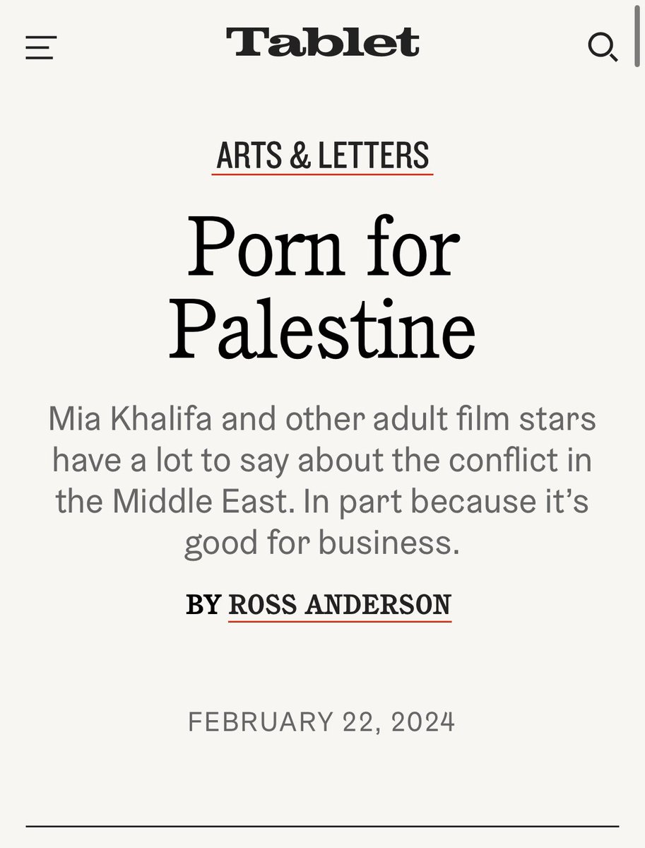 MichaelLuc46582's tweet photo. Nice article about Mia Khalifa and me in Tablet Magazine 
https://t.co/A0I0WynOGX https://t.co/ZkBo1uNCF3