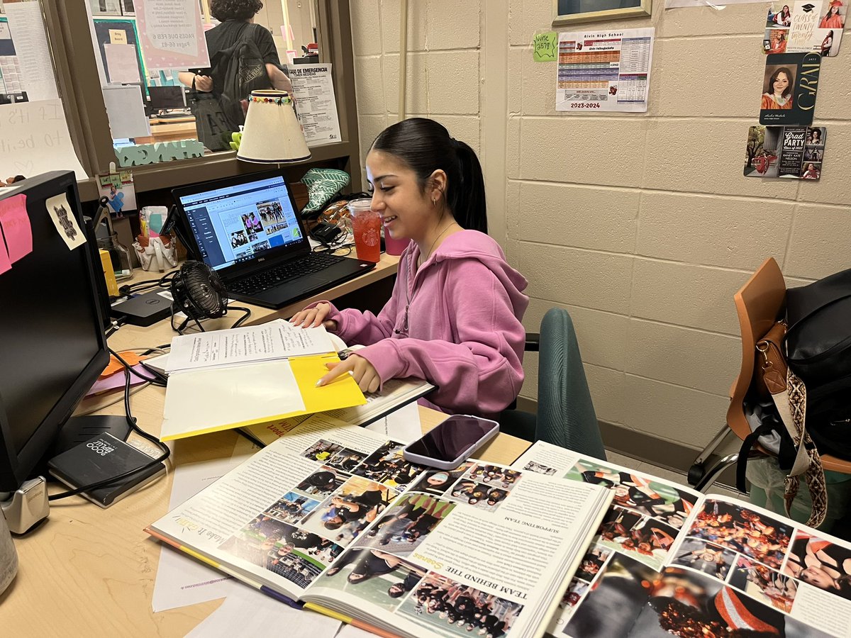 Meeting deadlines today! Yearbookies are the best :)