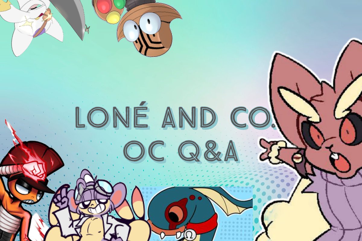 In a HUGE OC LORE and Fun Fact Mood so screw it, we doing it.

        Ask da Questions about anything to any OC of mine.
If you don't know who they are:

🐇🔥Loné
🛸🥞La Triaze
🦎👖Ico
🔪🦡Yinshi
🐒🧪Faust
🐍🔋Ohmim

Or you can just read my pinned Info about them.