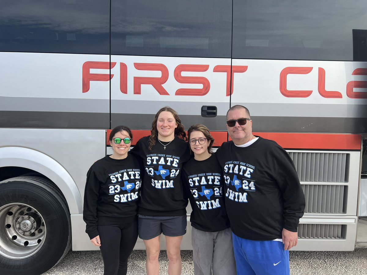 Cy Creek Aquatics (@cycreekaquatic) on Twitter photo And we are off to STATE!! <a href="/CyCreekBooster/">CyCreekBooster</a> <a href="/CyCreekAquatic/">Cy Creek Aquatics</a> <a href="/cycreekhs/">Cy Creek High School</a> <a href="/CFISDAquatics/">CFISD Aquatics</a> <a href="/CFISDAthletics/">CFISDAthletics</a> And we are off to STATE!! <a href="/CyCreekBooster/">CyCreekBooster</a> <a href="/CyCreekAquatic/">Cy Creek Aquatics</a> <a href="/cycreekhs/">Cy Creek High School</a> <a href="/CFISDAquatics/">CFISD Aquatics</a> <a href="/CFISDAthletics/">CFISDAthletics</a>