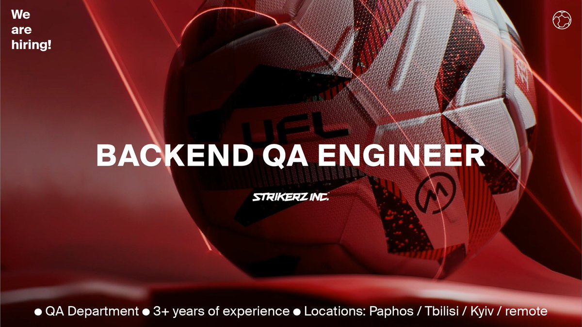 Join our team as a Backend QA Engineer 🚀 If you're driven by a love for the game and a commitment to excellence, let's kick off this exciting journey together. 📩 You can apply via the link: strikerz.inc/backend-qa-eng…